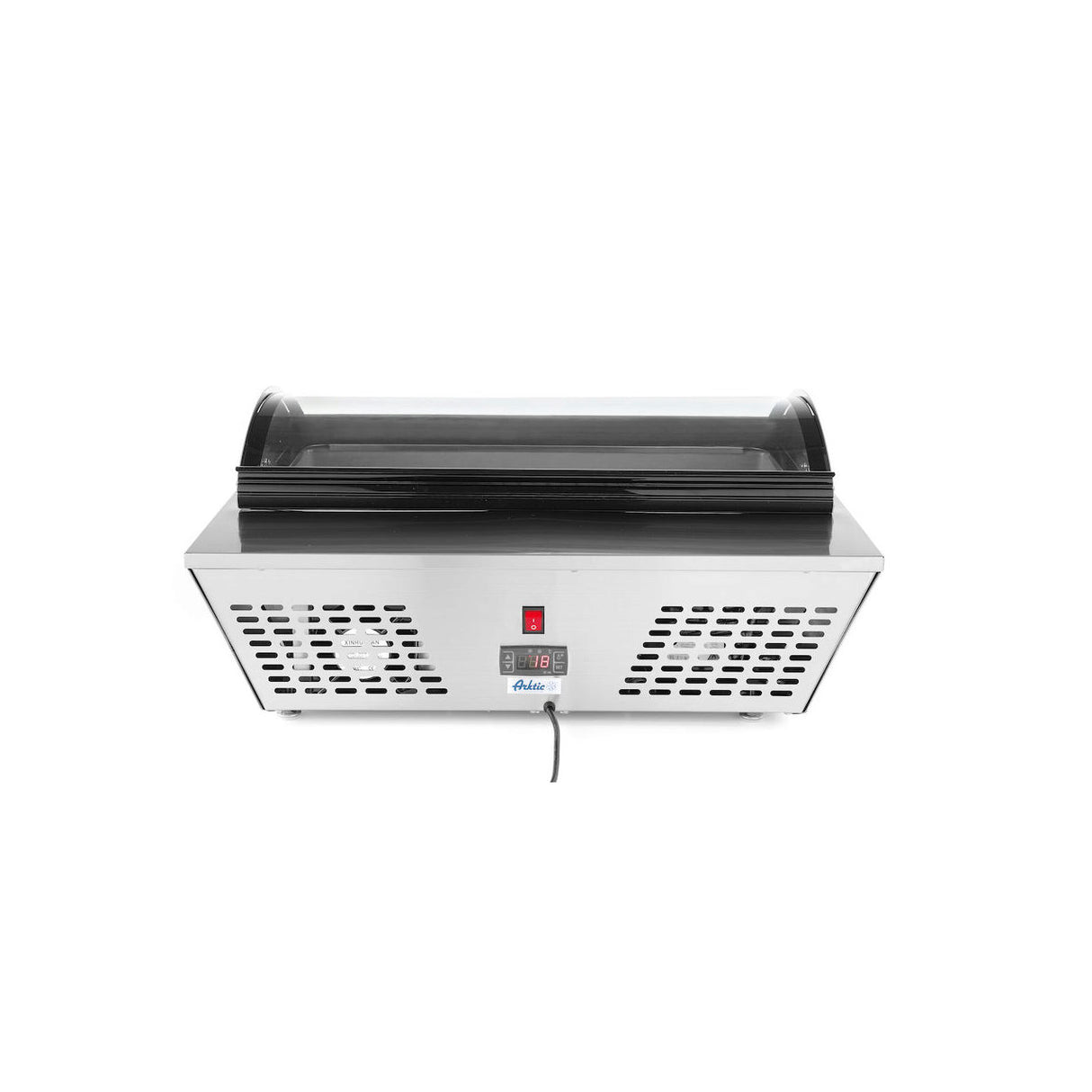 Vitrina frigorifica de prezentare salate, 67 lt, interval temp. 0-12 gr C, 105 W, corp inox, ARKTIC by Hendi, 767x612x(H)328 mm, Clasa energetica C