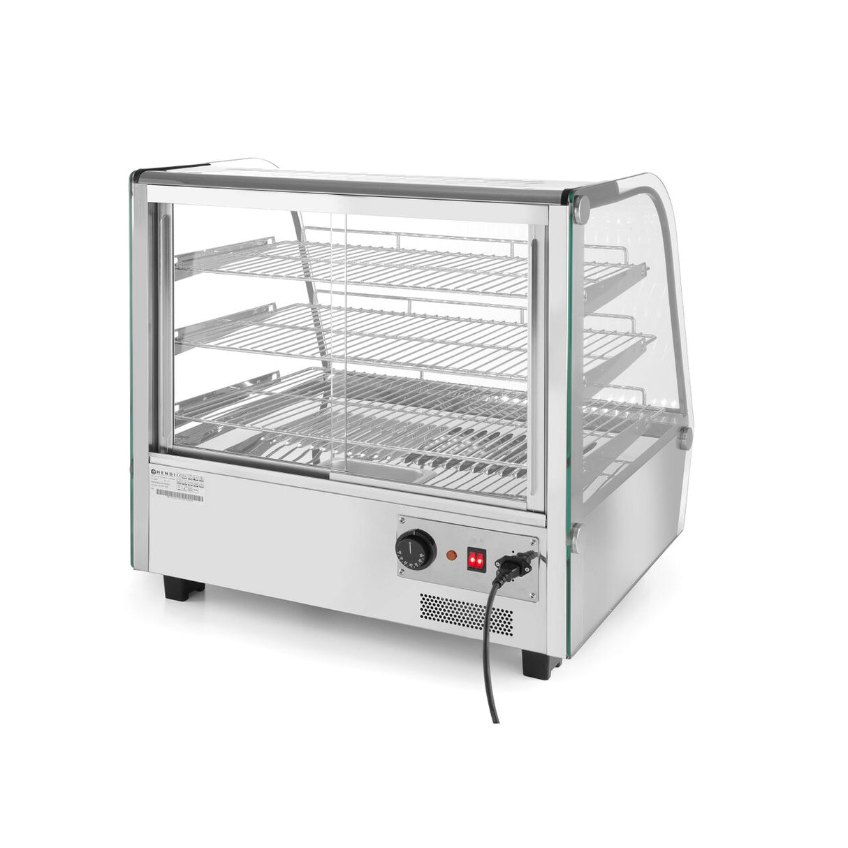 Vitrina calda cu 3 nivele, 160 lt, interval temperatura 30-90 gr C, 1500W, ARKTIC by Hendi, 857x568x(H)686 mm