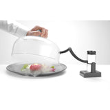 Infuzor de fum Hendi, camera detasabila, filtru integrat, furtun flexibil de cauciuc (30 cm), Aluminiu, 90x54x122 mm