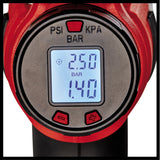 Compresor de aer auto pe acumulator Einhell CE-CC 18 Li-Solo Power X-Change, Li-ion, 18 V, max. 11 bar, furtun de aer comprimat de 60 cm, functie de oprire automata, livrare fara acumulator sau incarcator