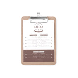 Clipboard pentru meniu 185x245 mm Hendi