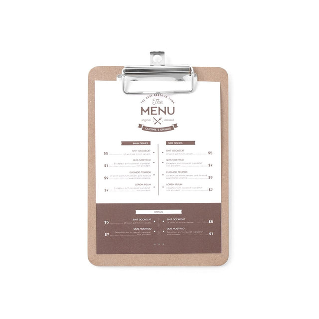 Clipboard pentru meniu 185x245 mm Hendi