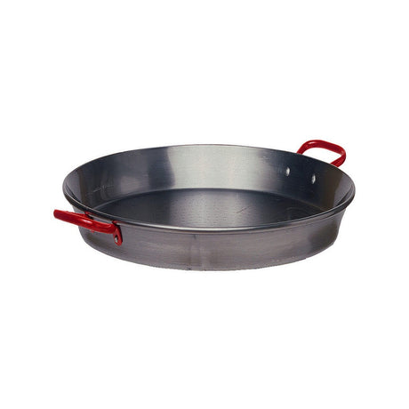 Tigaie traditionala cu 2 manere, diametru 42x inaltime 4 cm, Hendi, din otel de calitate inalta, ideala pentru paella