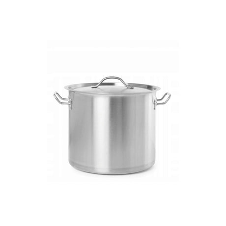 Oala medie cu capac, 14 Lit, 30 cm diametru x 20 cm inaltime, profesionala Buget Line Hendi