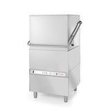 Masina profesionala de spalat vase cu capota 50 x 50 control electronic 3 programe de spalare 750x880x(H1830 mm