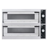 Cuptor profesional pizza Trays 44 Glass 2 camere 13800 W interval de temperatura de la 50?C la 500?C Hendi 2x 820x840x(H)175 mm