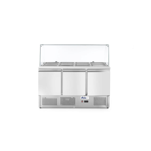 Masa rece cu 3 usi profesionala, inox, ARKTIC by Hendi interval temperatura -2/+8 gr C, 310 W 1365x700x(H)1300 mm