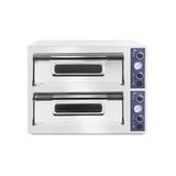 Cuptor pizza profesional Basic XL 44 Inox 2 camere 12000 W interval temperatura 50?C - 500?C Hendi 1000x844x(H)745 mm