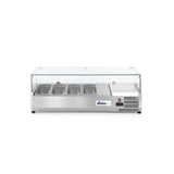 Vitrina prezentare Hendi, interval temp. -2/8?C, 180W, corp inox, ARKTIC by Hendi, 1205x395x(H)430, 4 vase  GN 1/3