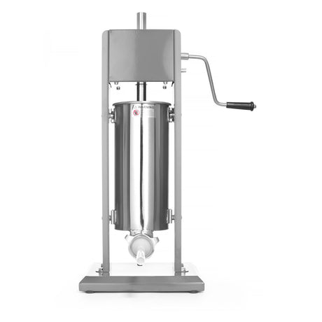 Aparat profesional pentru umplut carnati, HENDI Smart, 5 lt, sistem umplere cu 2 viteze, inclus set 3 palnii, 30x34x(H)69 cm