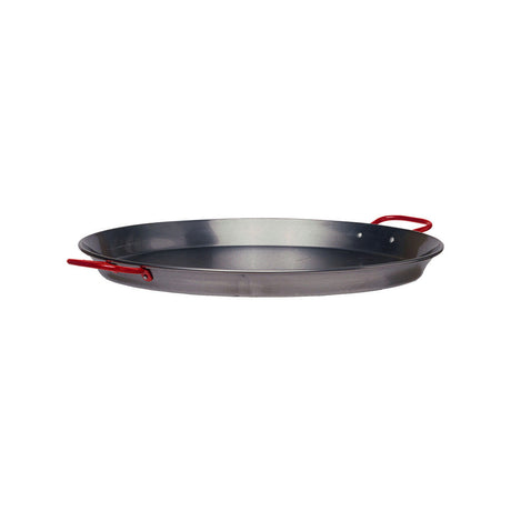 Tigaie mare cu 2 manere, diametru 30 x H 4 cm, din otel, Hendi, ideala pentru paella, pentru echipamente pe gaz