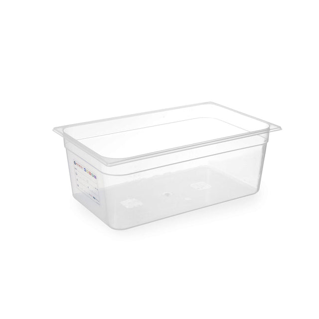 Tava Gastronorm GN1/1, 530x325x(H)65 mm, 9 litri, polipropilena, cu marcaj HACCP, Hendi