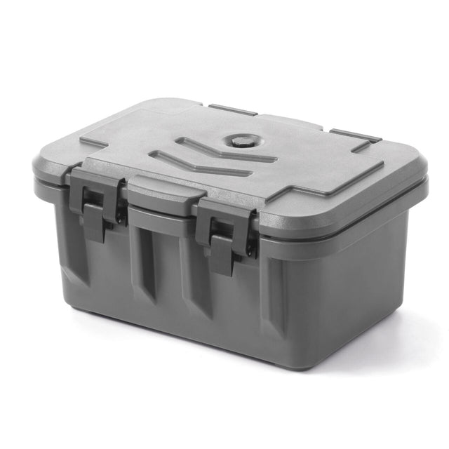 Container termo- izolat catering GN 1/1, incarcare frontala, marime interioara GN 1/1 - H 20 cm, Amerbox, dimensiuni exterioare 630x440x(H)305 mm