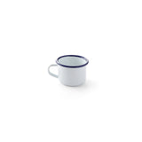 Ceasca emailata 120 ml, 70x(H)50 mm, model traditional alb / albastru, Hendi
