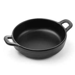 Vas servire in forma de mini-tigaie cu 2 manere, 150x115x(H)37 mm, melamina, Hendi Little Chef