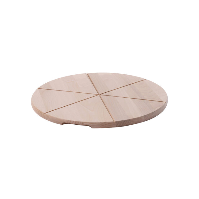 Platou / Planseta pizza, lemn de fag, 450 mm, compartimentata, Hendi