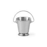Cos servire pentru snacks tip galetusa , inox, 87x(H)93 mm