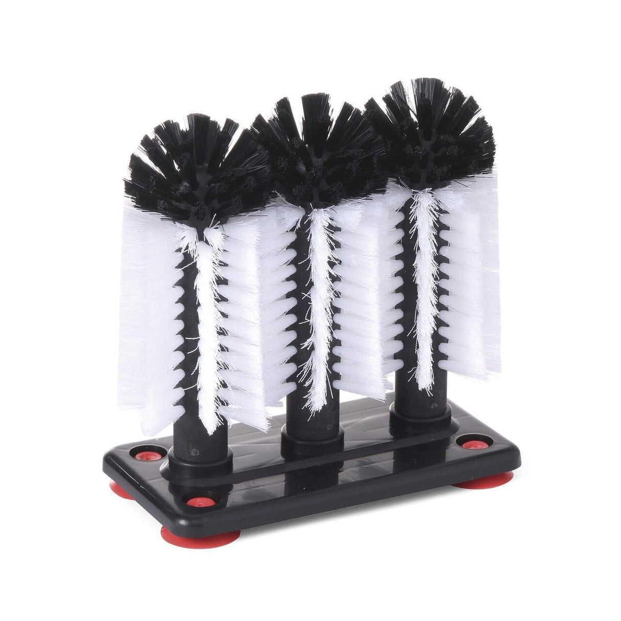 Set 3 perii din plastic pt spalare pahare, 190x100x(H)180 mm, Hendi