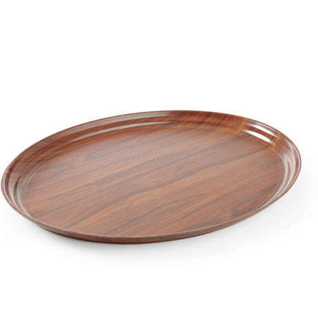 Tava Hendi pentru servire imitatie lemn ovala 230 x 160 mm
