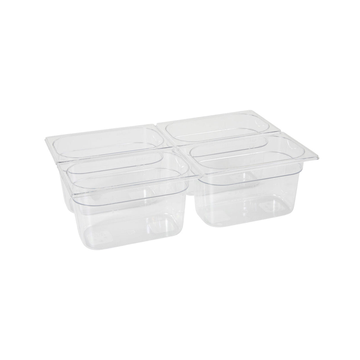 Tava Hendi Gastronorm GN 1/4 200 mm 5.5 litri - policarbonat transparent