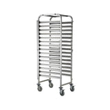 Carucior debarasare tavi, capacitate 15 tavi x GN 1/1(530x325mm), inox, 615x450x(H)1695 mm, Hendi