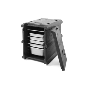 Cutie termoizolanta pentru transport / catering,100 lt, pentru tavi GN 1/1, cu 8 santuri la distanta de 61 cm pentru tavile GN1/1, Hendi