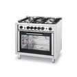 Masina de gatit, 5 arzatoare pe gaz si cuptor electric, Hendi, 14,3kw, 900x655x(H)850/900 mm