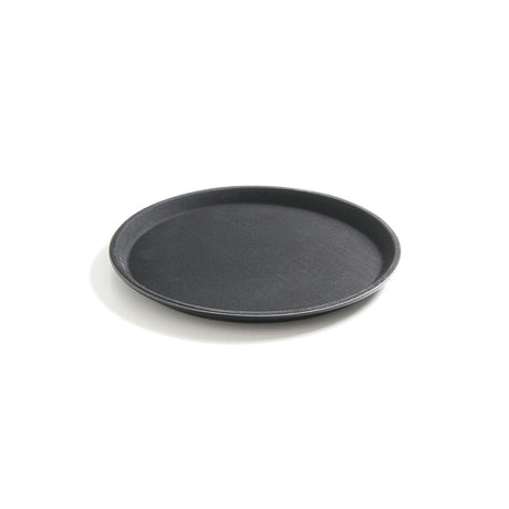 Tava servire rotunda, diam. 46 cm, Hendi, poliester armat cu fibra de sticla cu strat anti-alunecare, neagra