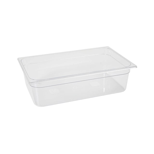 Tava Hendi Gastronorm GN 1/1 150 mm, 21 lt,  policarbonat transparent, rezistenta la temperature -40 gr. Celsius/ 110 gr. Celsius