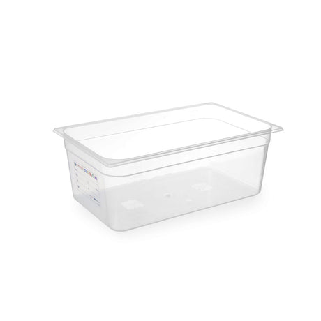 Tava Gastronorm GN1/1, 530x325x(H)200 mm, 28 litri, polipropilena, cu marcaj HACCP, Hendi