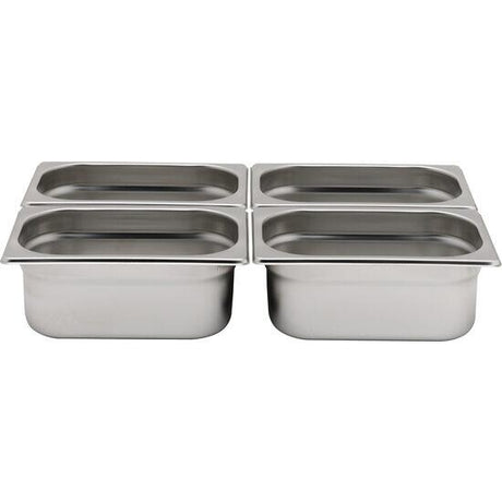 Tava Hendi Gastronorm GN 1/4 150 mm 4.1 lt - gama Profi Line, otel inoxidabil