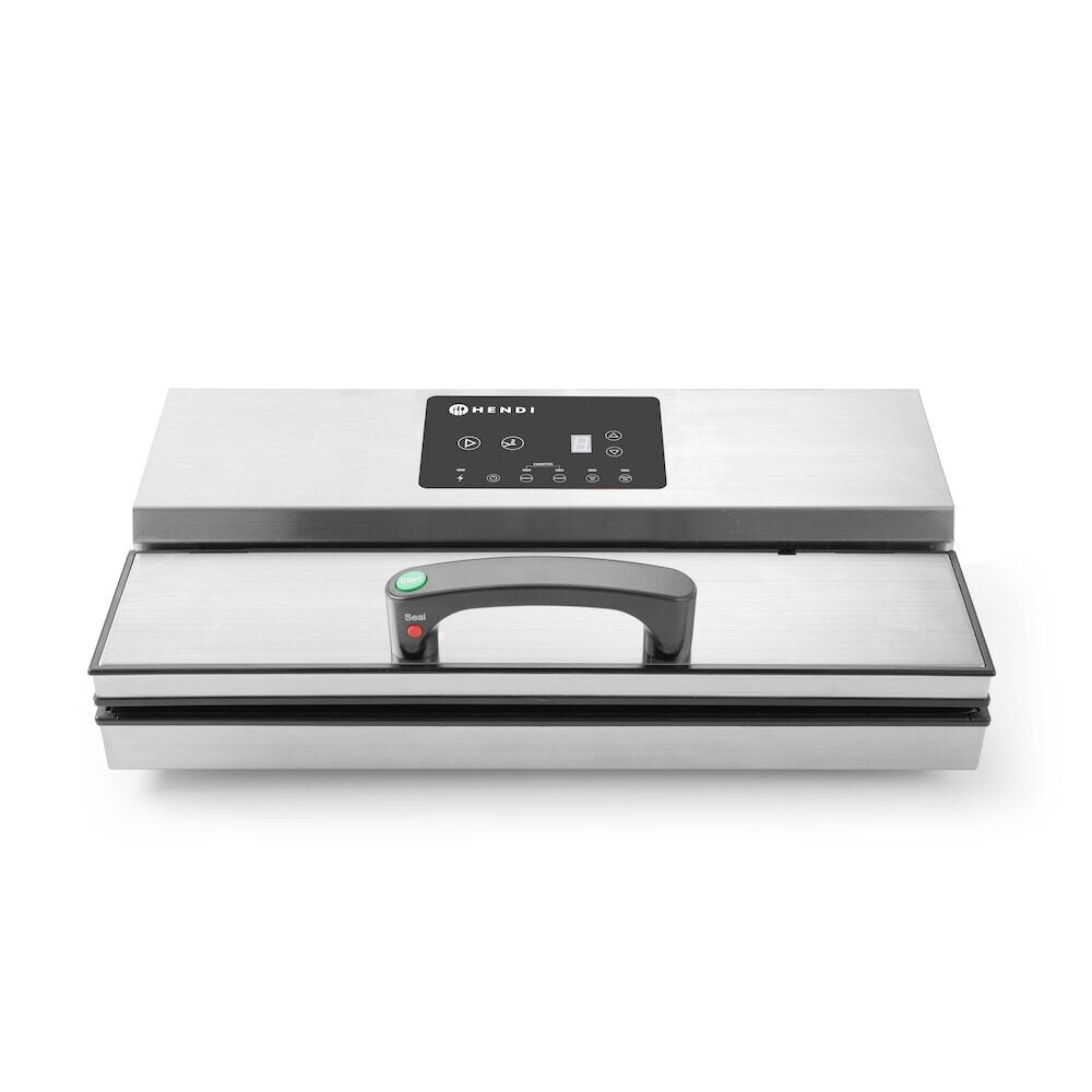 Aparat de vidat profesional Hendi Kitchen Line, 550W, pompa dubla de capacitate mare 16lt/min, inox, 490x260x(H)145 mm