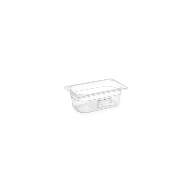 Tava Gastronorm GN 1/3, 325x176x(H)65 mm, 2.5 lt, cu marcaj HACCP, polipropilena, Hendi