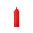 Sticla dispenser 350 ml, 55x205 mm, polietilena rosie, Hendi