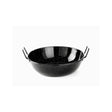 Tigaie adanca paella cu 2 manere, otel emailat, 24,5 cm diametru x 7 cm inaltime , Hendi, potrivita si pentru servire