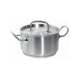 Oala cu capac, capacitate 3,5 Lit, 20 cm diametru x11,5 cm inaltime, Hendi Kitchen Line, din inox de cea mai buna calitate 18/0, grosime 0.7 mm, potrivita si pentru uz profesional
