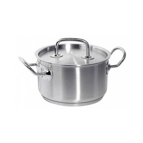 Oala cu capac, capacitate 3,5 Lit, 20 cm diametru x11,5 cm inaltime, Hendi Kitchen Line, din inox de cea mai buna calitate 18/0, grosime 0.7 mm, potrivita si pentru uz profesional