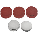 Set original Einhell de 9 bucati boneta de lustruire si hartie abraziva (accesorii pentru unelte de lustruit si slefuit, potrivite pentru unelte de lustruit si slefuit Einhell cu Ø 180 mm)