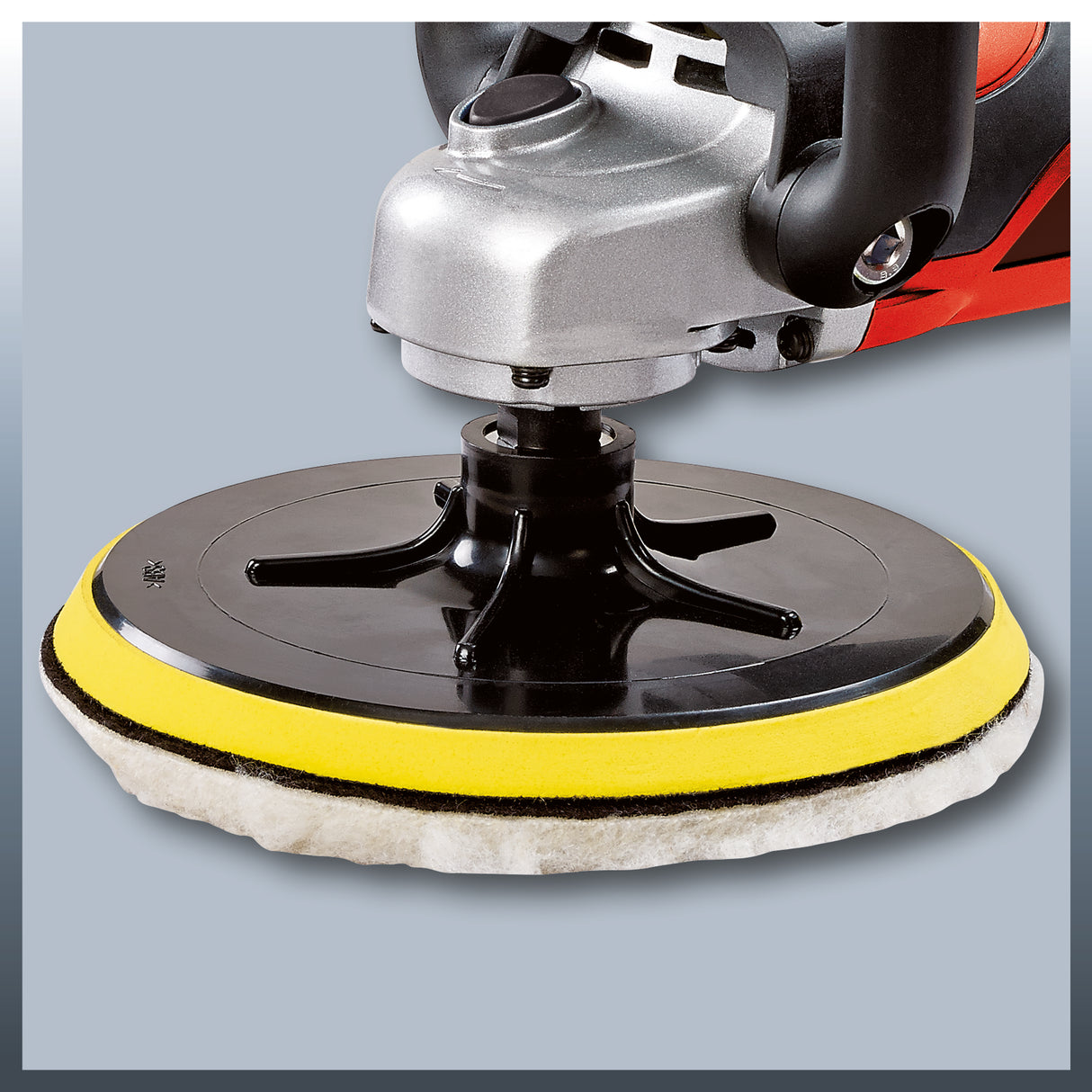 Masina de lustruit unghiulara Einhell CC-PO 1100/2 E, 1.100 W, 1.000-3.500 rpm, diametru disc 180 mm, electronica de turatie, blocare ax, inclusiv accesorii