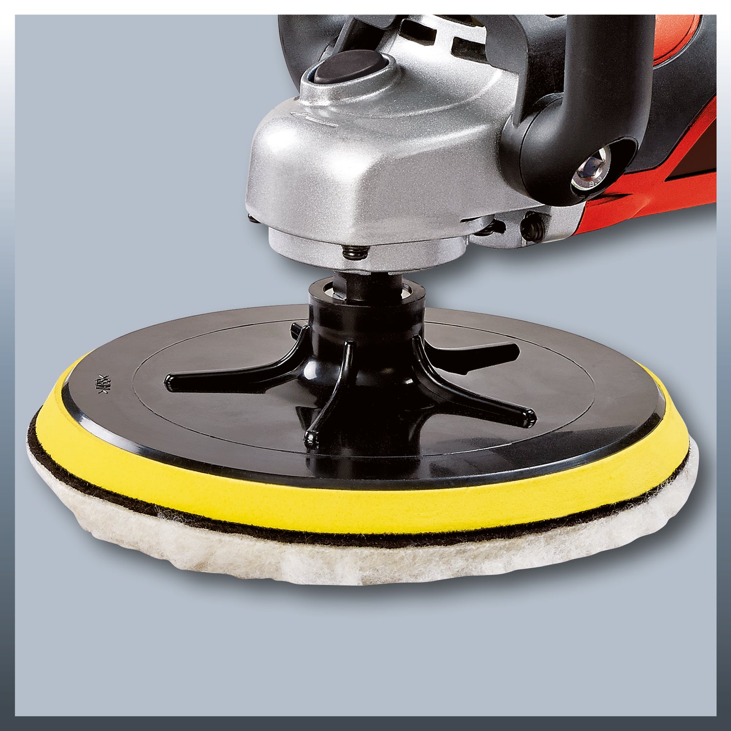 Masina de lustruit unghiulara Einhell CC-PO 1100/2 E, 1.100 W, 1.000-3.500 rpm, diametru disc 180 mm, electronica de turatie, blocare ax, inclusiv accesorii