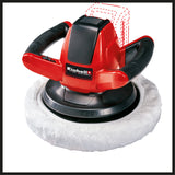 Masina de lustruit auto pe acumulator Einhell CE-CB 18/254 Li-Solo Power X-Change, Li-ion, 18 V, 2.500 rpm, comutator pornit/oprit, protectie la suprasarcina, maner moale, fara baterie si incarcator