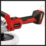 Masina de slefuit/lustruit pe acumulator Einhell CE-CP 18/180 Li E-Solo PXC, Li-ion, motor electric fara perii, control electronic al vitezei, livrata fara acumulator sau incarcator