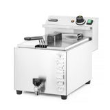 Friteuza electrica cu scurgere 10L Goliath Hendi, 10Kw, 400v, 299x584x(H)375mm