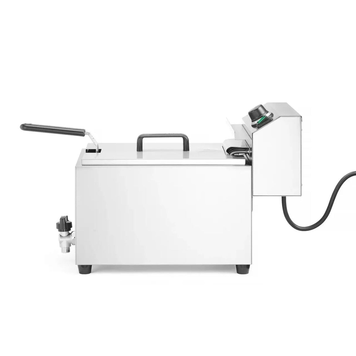 Friteuza electrica cu scurgere 10L Goliath Hendi, 10Kw, 400v, 299x584x(H)375mm