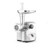 Masina de tocat carne, 2 discuri taiere incluse 4 si 7 mm, 3 accesorii umplere carnati 12, 15, 20 mm, Hendi 198, corp aluminiu, palnie fonta, 400W