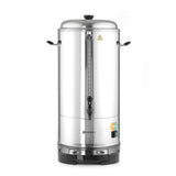 Percolator / cafetiera profesionala, 6lt, Hendi, cu pereti dubli din inox, 1500W, diam. 241x (H)480 mm, robinet anti-picurare, temperatura ajustabila pana la 100 C, filtru incorporat pentru cafea macinata