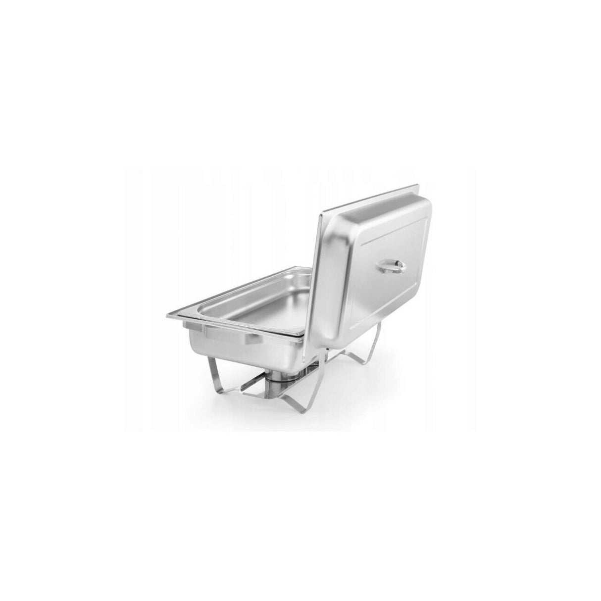 Chafing dish inox GN1/1, contine 2 suporturi combustibil si o tava GN 1/1 65mm, HENDI Smart