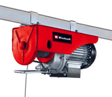 Einhell TC-EH 250 kábelemelő, 450 W, vészleállító kapcsoló, automatikus fék és végálláskapcsoló, 12 m csavarodásmentes fémkábellel, teherhoroggal ellátott csigával és biztonsági rúddal