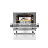 Cuptor convectie Hendi H90, 4 tavi 438x315 mm incluse, 2 elemente incalzire, 2 ventilatoare, termostat reglabil 50-300 gr C, timer 0-120 min, 2670 W,595x624x(H)572mm
