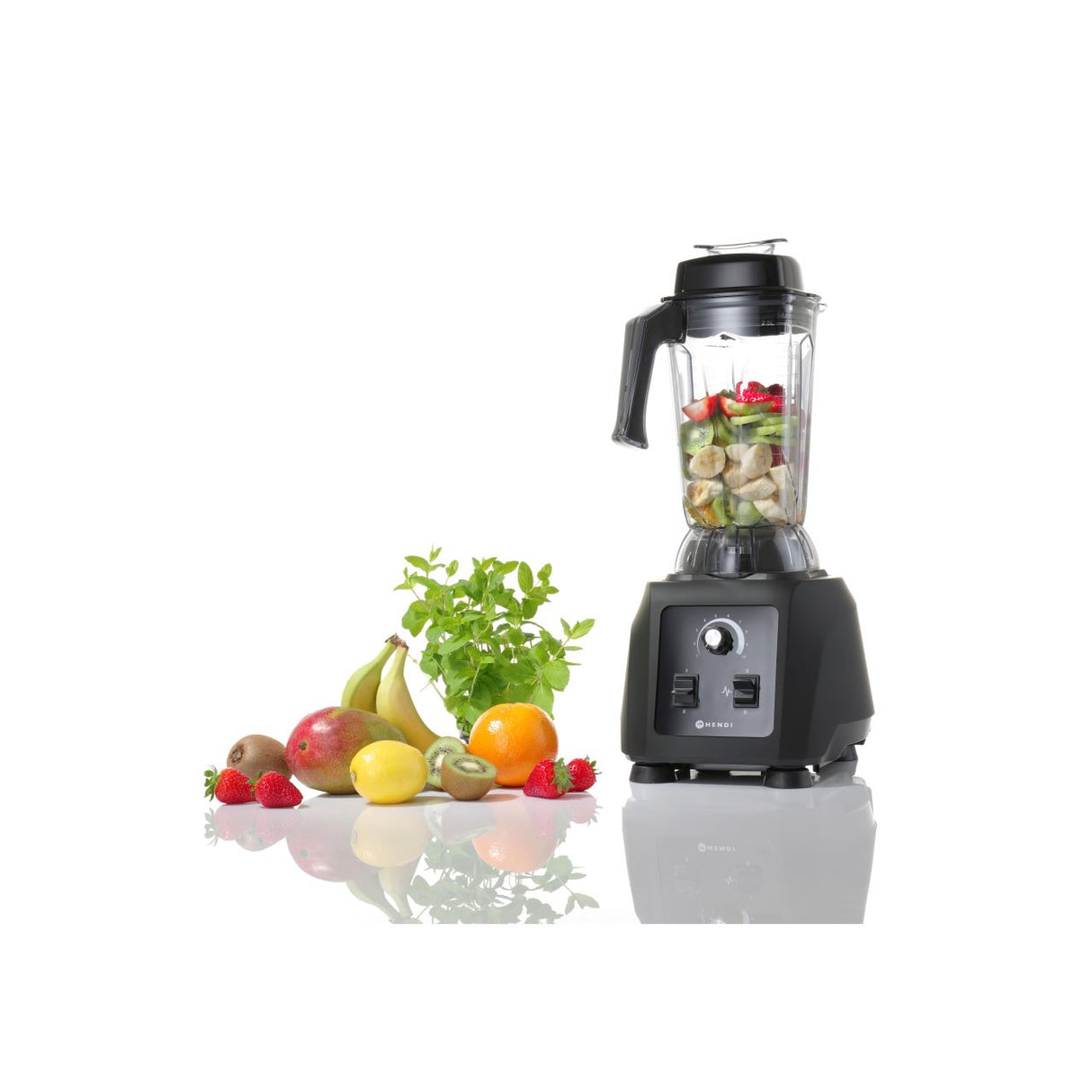 Blender profesional 1500 W, cana policarbonat 2.5 lt, Hendi, 14000-25000 rpm